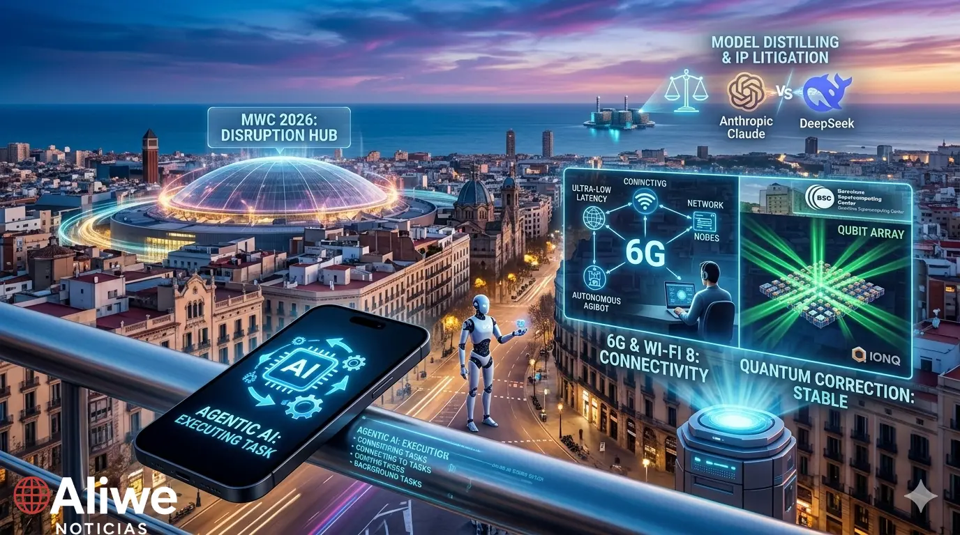 Las 5 noticias Tech de la semana Revolución Invisible. IA, iPhone17e, Apple, MWC, WiFi 8, 6G, computación cuantica