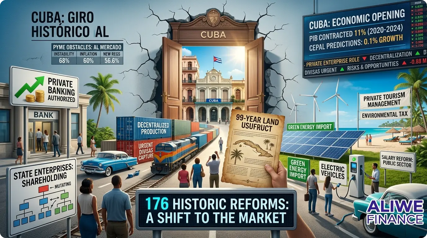 Cuba abre su economía Histórico giro hacia el mercado